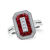 genuine rubies and diamonds